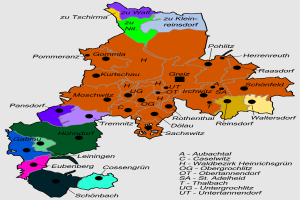 Eine Deutschlandkarte mit farbigen Bundesländern und ihren Hauptstädten, begleitet von informativem Text.