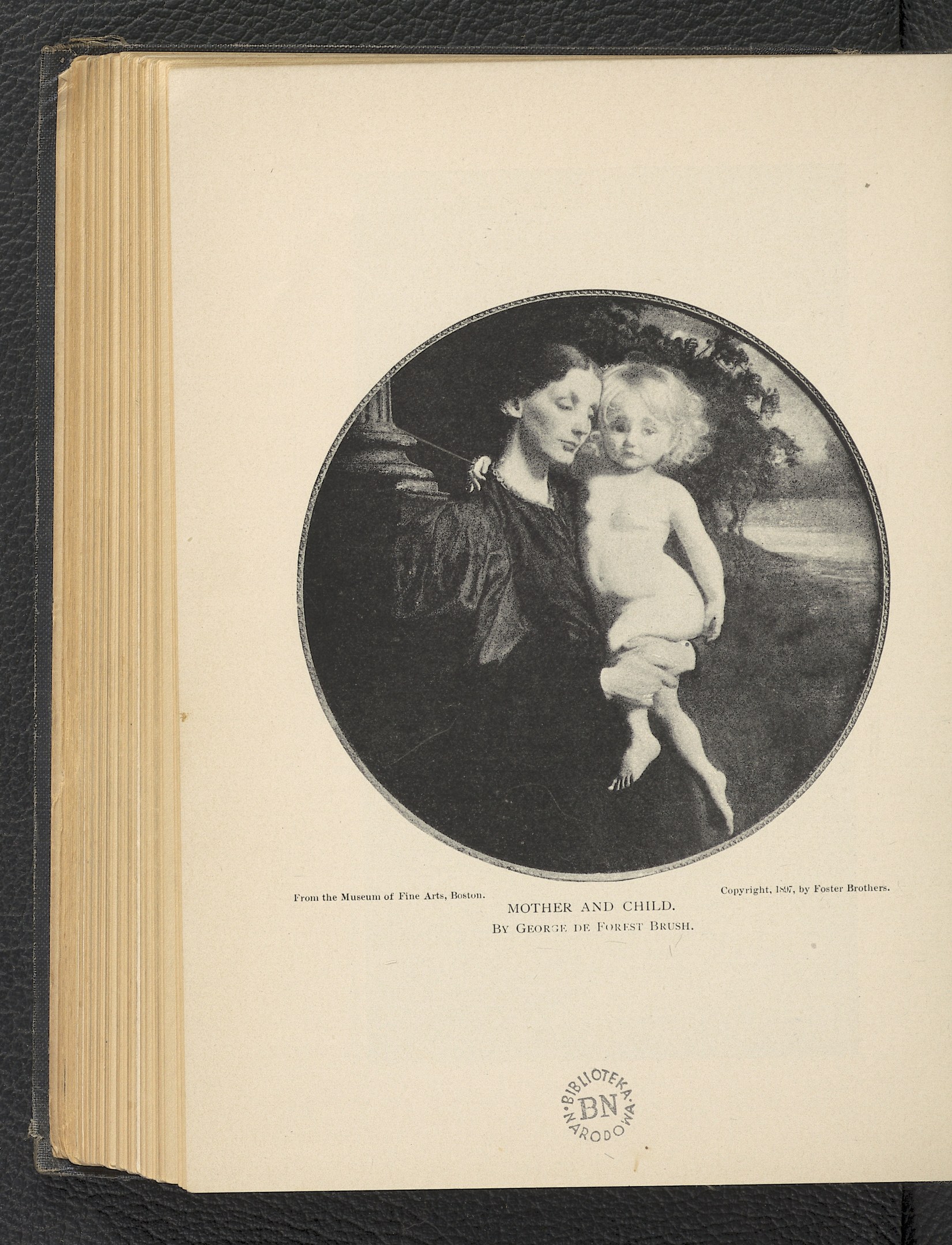 Ein aufgeschlagenes Buch mit einer Illustration einer Frau, die ein Baby h├Ąlt, und dem Text "Mutter und Kind" darauf.